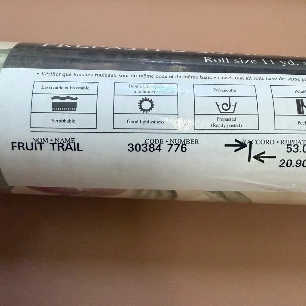 Watson Wall Trends International Fruit Trail Vinyl Wallpaper 3 Rolls Prepasted‎
